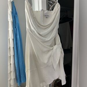 Skylar and Madison mini white knot dress